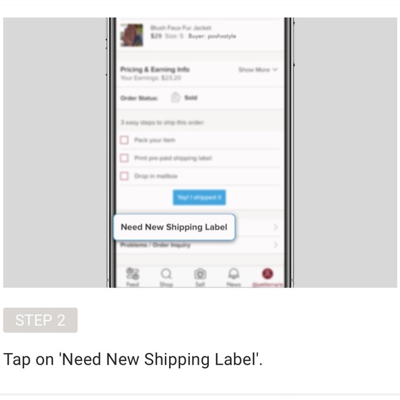 POSHTIP how to buy extra shipping for heavy or bulky items on Poshmark - Picture 3 of 8